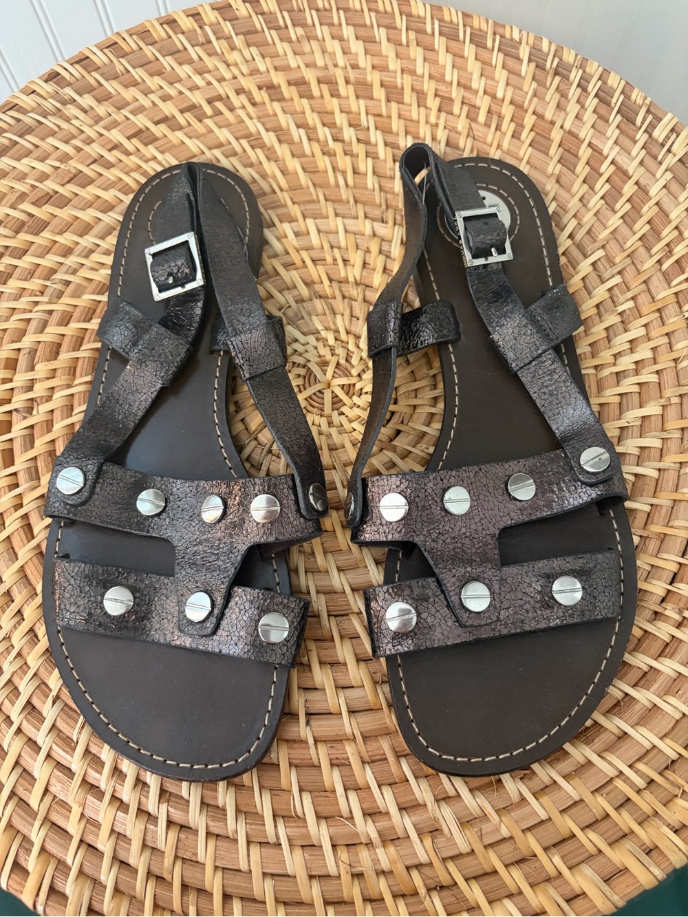 Tory Burch size 10 Gladiator Sling back sandals